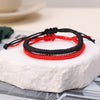 Lucky Red Thread Bracelets Handmade Black Red Thick Rope Knot Bracelet Adjustable Chain Jewelry Couple Gift Friendship Bracelets - Image 6