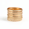 10pcs/set Metal Bangles Set For Women Heavy Punk Styles Hiphop Textured Bracelets Jewelry Accessories - Image 4