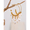 Baroque Simulated Pearls Drop Handmade Earrings for Women Stainless Steel Charm Chic Elegance Handmade Jewelry - Image 2
