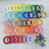 Colorful Acrylic Tube Bead Bangle with Elastic Fit - Image 2