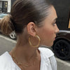 Large Chunky Stainless Steel Hoop Earrings 30mm 40mm 50mm - Image 1