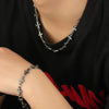 Punk Chain With Cross Necklace For Man Woman Hiphop Crosses Jewelry Clavicle Chain Gothic Bracelet Y2K Accessories - Image 5