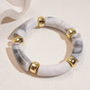 Multi-style Leopard Print Bamboo Tube Acrylic Stretchy Bracelets for Women Men Retro Resin Beaded Bangles Stack Jewelry Gift K1 - Image 15