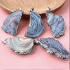 Irregular Galaxy Sun Agate Slices Druzy Pendant for Women Men Necklace Making Rough Stone Jewelry - Image 2