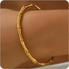 Open Stainless Steel Bangle with Decorative Stone Details in Multiple Styles - Image 31