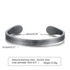 Men's Thin Bracelet,Stainless Steel Cuff Bangle Bracelet, Thin Cuff, Boyfriend Cuff, Gifts for Him, Father's Day Gifts - Image 16