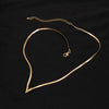 Ingemark Vintage Simple Flat Snake Chain Choker Necklace for Men Creative V Shape Pendant Clavicle Chain Male Punk Jewelry - Image 6