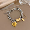 Greatera Light Twisted Steel Ball Gold Chain Bracelet Charm Two Tone Unique Artistic Men Women Bangle - Image 6