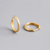 Silver Simple Matte Bohemian Round Ear Buckle for Women Punk Unisex Rock Hoop Earring Jewelry Accessories - Image 21