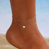 Seven-Piece Anklet Set with Beads and Starfish Charms - Image 13