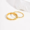Simple Stainless Steel 1mm/3mm Thin Ring Gold Color Stackable Finger Rings Minimalist Jewelry for Women - Image 3