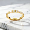 D Full Ring for Women Sparkling Wedding Engagement Silver Jewelry Classic Ring Gifts - Image 5