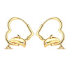 Earring Gold Series Silver Round Hoop Earring Moon Stars Teardrop Cladda Heart Earring For Women Jewellery - Image 32