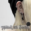 Y2K Spike Rivet Ball Pearl Hoop Earrings for Women Stainless Steel Punk Pointed Drop Earrings Gothic Jewelry Accessories - Image 3