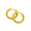 6pcs Colorful Enamel Stainless Steel Earring Hoop For Women Round Circle Huggie Earring Jewelry Supplies - Image 22