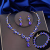 3Pcs lime green Jewelry Sets for Women Earrings Bracelets Choker Necklace Set Prom Bridal Wedding Jewellry Accessories - Image 5