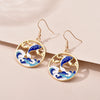 Cute Animal Drop Dangle Earrings For Women Girls Cat Rabbit Koi Dragon Colorful Enamel Golor Color Earrings - Image 34