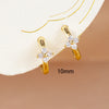 6/8/10mm Stainless Steel Zircon Flower Hoop Earring Small Gold Color Circle Hoops Huggie Piercing Earring Jewelry - Image 20
