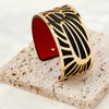 1 set of C-shaped stainless steel gold-plated silver open metal hollow decoration women's bracelet - Image 8
