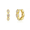 2pcs Horse Eye Zircon Round Circle Piercing Earrings for Women Gold Color Stainless Steel Huggie Hoop Earrings Statement Jewelry - Image 8