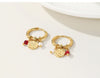Yachan Gold Plated Stainless Steel Hoop Earrings for Women Tap Texture Metal Pearl Charms Earring Jewelry Gift - Image 16