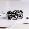 1Pcs Punk Hip-Hop Mysterious Pattern Stainless Steel Men's Ring, Engraved Hollow Couple Ring, Punk Style Ring - Image 6