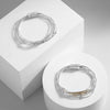 Charm Two Tone Metal Tube Beads Bracelet Multilayer Silver Color Snake Chain Bangles Bracelets Men Female Jewelry Gifts - Image 5