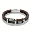 Punk Viking Style Bracelet Stainless Steel Compass Norse Runes Amulet Beads Braided Multilayer Leather Bracelet - Image 8