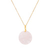 1pc natrual crystal stone gemstone agate Stainless steel adjustable circular pendant necklace for women and men - Image 9