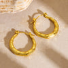 316L Stainless Steel Golden Hollow Round Beads Earrings For Women Personality Ear Studs Jewelry Party Gift - Image 5