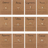 1Pcs 12 Zodiac Sign Necklace for Women 12 Constellation Charm Chain Pendant Choker Birthday Jewelry with Cardboard Card - Image 1
