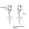 Small Hoop Earrings Smooth Tiny Huggies With Hollow Cross Star Pendants Female Dangle Earring Cute Piercing Earring Gifts - Image 5