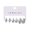 3/6Pcs/set Copper Minimalist Huggie Hoop Earrings for Women Simple Metal Circle Small Earrings Punk Unisex Rock Jewelry - Image 6