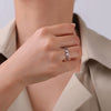 Cute Cat Dog Paw Rings for Women Stainless Steel Gold Color Animal Pet Footprint Ring Jewelry Valentine Gift - Image 5