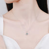 Gra Necklaces for Women White Gold Jewelry Silver Diamond Pendant Necklace - Image 4