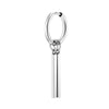 Punk Rock Geometric Bar Dangle Earrings for Men Boys, Stainless Steel Small Hoops, Simple Metal Jewelry - Image 8
