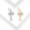 Enamel Ballerina Brooches for Women Pearl Elf Pins Rhinestone Girls Banquet Party Backpack Gift Jewelry Accessories - Image 4