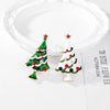 Christmas Sparkling Crystal Botanical Brooch Rhinestone Pearl Christmas Tree Pin Men and Women Accessories Holiday Gift - Image 3