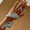 Ingemark Gold Color Metal Leaves Cuff Bangles for WomenExaggerated Punk Geometric Wrap Bangle Party Grunge Men Jewelry - Image 3