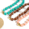 Acrylic Square Beads Chain Necklace Bracelet Bangle Handmade Irregular Stone Shape Beaded Bracelets Choker Retro Jewelry Gifts - Image 5