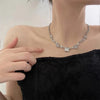 Y2K Moonstone Necklac Star Tassels Pendant Kpop Shiny Clavicle Zircon Chain for Women Girls Party Gift Jewelry - Image 3