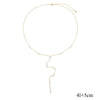 Sparking Sexy Star Charm Y Shape Long Necklace For Women Gold Color Plated Lariat Tiny Chain Wedding Jewelry - Image 11