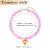 Colorful Acrylic Bead Choker Necklace with Heart Pendant - Image 22
