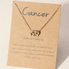 1Pcs 12 Zodiac Sign Necklace for Women 12 Constellation Charm Chain Pendant Choker Birthday Jewelry with Cardboard Card - Image 9