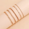 Metal Chain Anklet Set For Women Vintage Ankle Bracelets Female Barefoot on Leg Chain Jewelry Accessories - Image 2