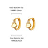 Zircon Hoop Earrings for Women Gold Color Stainless Steel Butterfly Heart Snake Earring Party Wedding Jewelry Gif - Image 9