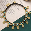 Vintage Bohemian Style Beaded Anklets for Women Ethnic Style Hand-Woven Copper& Turquoise Beads Anklet Exotic Foot Bells Jewelry - Image 7