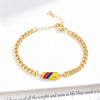 Venezuela Colombia Mexico Flag Cuban Chain Bracelet for Women Men Enamel Country Map Heart Charm Bracelet Patriotic Jewelry Gift - Image 17