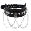 1Pc Harajuku Gothic Spike Rivet Star Necklaces Collares Hip Hop Rock Black Bowknot PU Lace Leather Sexy Y2K Girl Choker Jewelry - Image 35