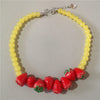Dopamine 3D Fruit Beaded Necklace Bohemian Retro Choker Exaggerated Summer Charms Neck Aesthetic Jewelry Accessories Gift - Image 17